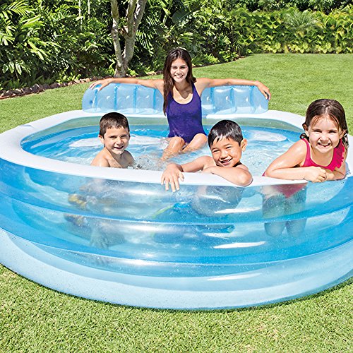 Intex 57190NP - Piscina hinchable con sillón 229 x 218 x 79 cm, 640 litros