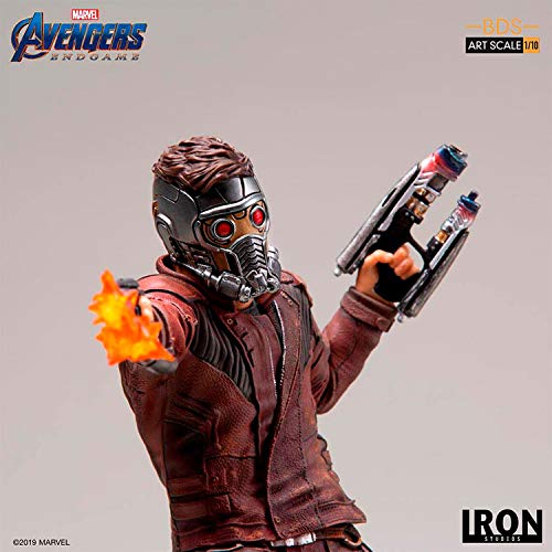 Iron Studios 19319-10 Estatua Star Lord 31 cm. Vengadores: Endgame. BDS Art Scale. Escala 1:10, Multicolor