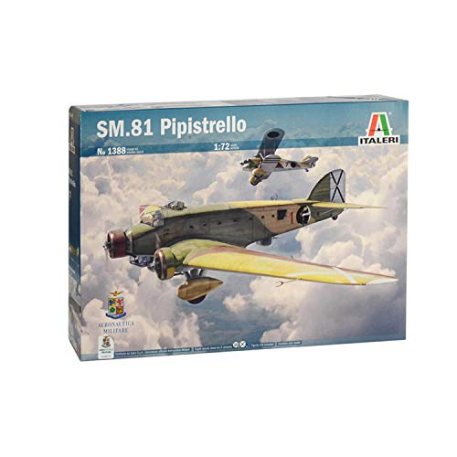 Italeri 1388 Modelo de plástico para Montar Aviones SM.81 Murciélago Modelo Kit Escala 1:72