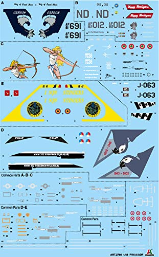 Italeri 2786 F-16A Fightning Falcon Model Kit de avión plástico Escala 1:48