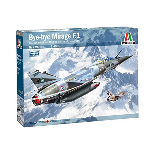 ITALERI 2790S - Maqueta (Escala 1:48, Bye-Bye Mirage F.1, maqueta, maqueta, modelismo, modelismo, Manualidades, Hobby, Pegado, plástico, Kit de construcción