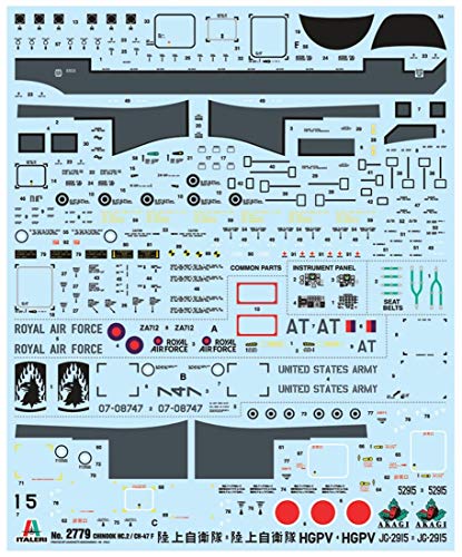 Italeri 510002779 Chinook HC.2 CH-47F-Maqueta de construcción (Escala 1:48) (2779)