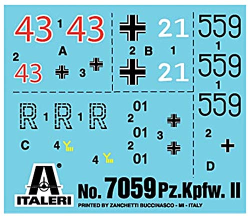 Italeri 7059S Pz. Kpfw. II Ausf. F - Vehículo blindado