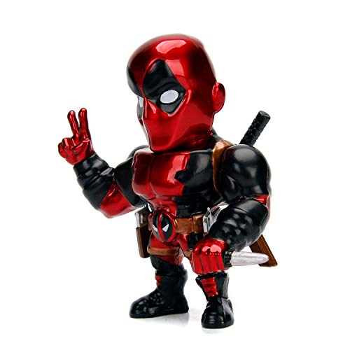 Jada - Deadpool Figura 10 cm en metal alta calidad, 100% licencia auténtica Marvel, altamente coleccionable (253221006)