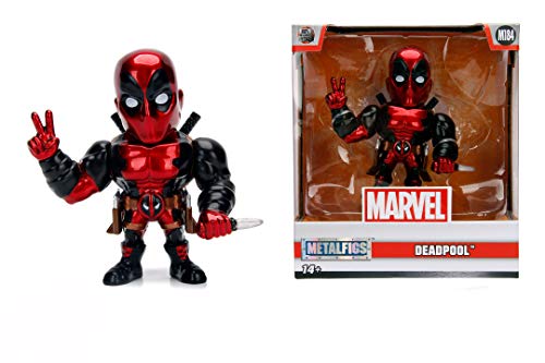 Jada - Deadpool Figura 10 cm en metal alta calidad, 100% licencia auténtica Marvel, altamente coleccionable (253221006)