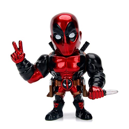 Jada - Deadpool Figura 10 cm en metal alta calidad, 100% licencia auténtica Marvel, altamente coleccionable (253221006)