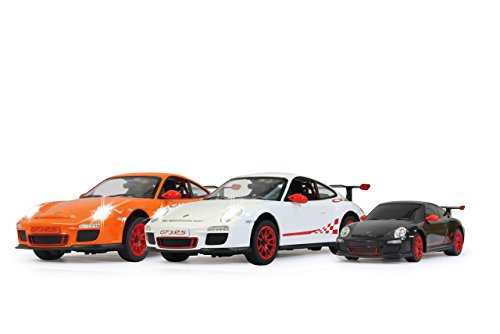 Jamara 404095 Porsche GT3 RS - Coche radio control (escala 1:24, 40 MHz), color negro [importado de Alemania] , color/modelo surtido