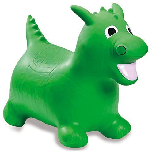 Jamara 460316 - Dragon verde animal saltarín con bomba - Orejas como soporte