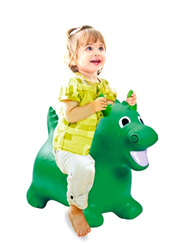 Jamara 460316 - Dragon verde animal saltarín con bomba - Orejas como soporte