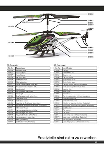 Jamara Gyro V2 - Helicóptero de control remoto, Multicolor