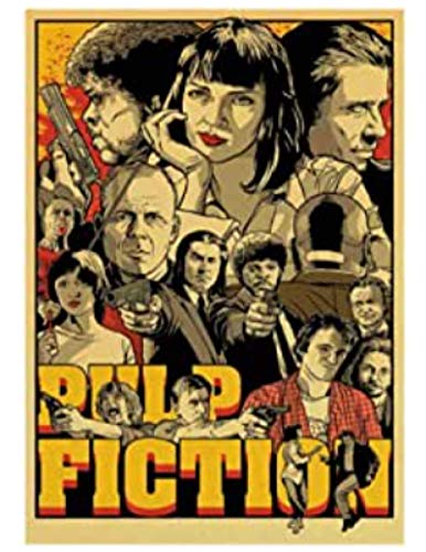 JCYMC Rompecabezas De 1000 Piezas, Imagen De Montaje, Película, Club De Lucha, Pulp Fiction, Brillante, Kill Bill, Pegatina Retro para Adultos, Juegos, Juguetes, Wq85Xz