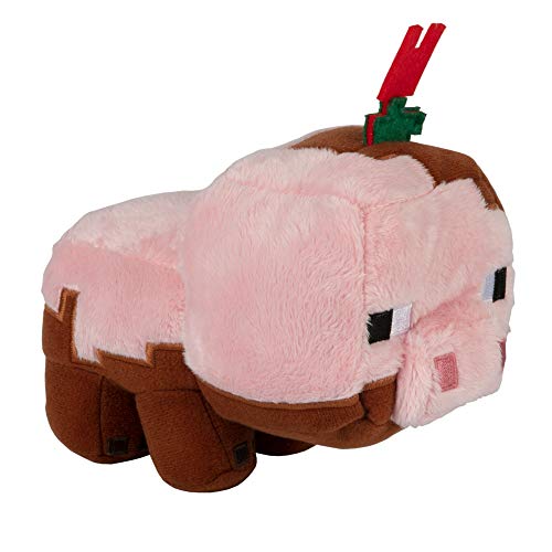 JINX Minecraft Earth Happy Explorer Muddy Pig Peluche de Peluche, Rosa, 4.5 Pulgadas de Alto, 12906