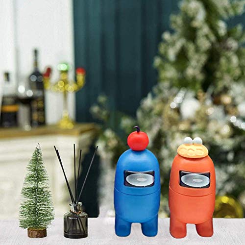 JOAN Among Us Figuras en Miniatura, Navidad DIY Figuras de jardín Decoraciones navideñas Adornos de Mesa Escritorio Figuras de Juguete Lindas Colección de muñecas, 12 Piezas