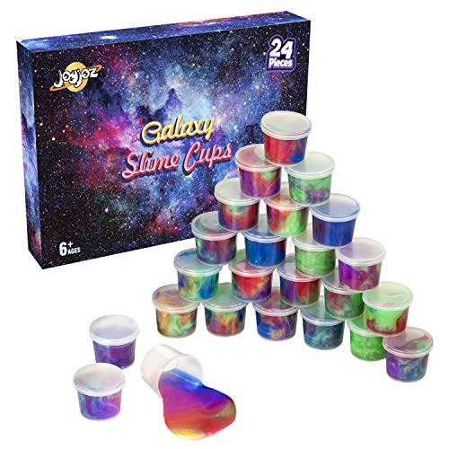 Joyjoz Galaxy Slime Water Slime 24 PCS Favor de Fiesta Kit de Slime Suave No Pegajoso Juguetes para Aliviar el Estrés para Niños, Adultos