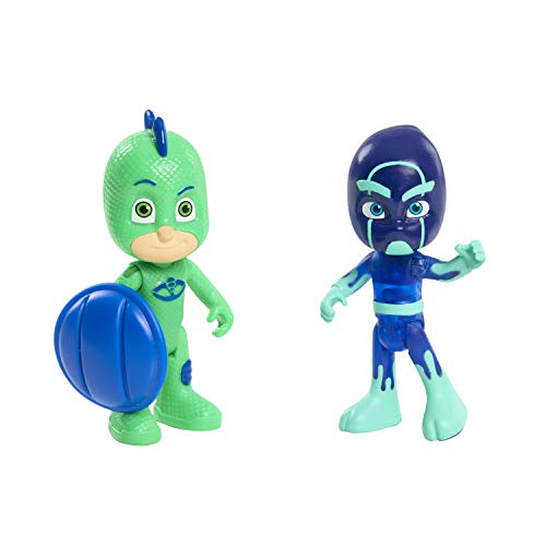 JP PJ Masks PJM65M00 PJ Masks - Juego de 2 Figuras - Serie 2 - Gekko & Night Ninja