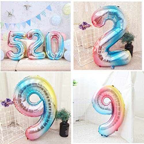 Juego de 29 globos de decoración para cumpleaños para mujeres y hombres, arcoíris, 29 años de cumpleaños, decoración para mujeres y hombres, 29 globos con guirnalda Happy Birthday para género