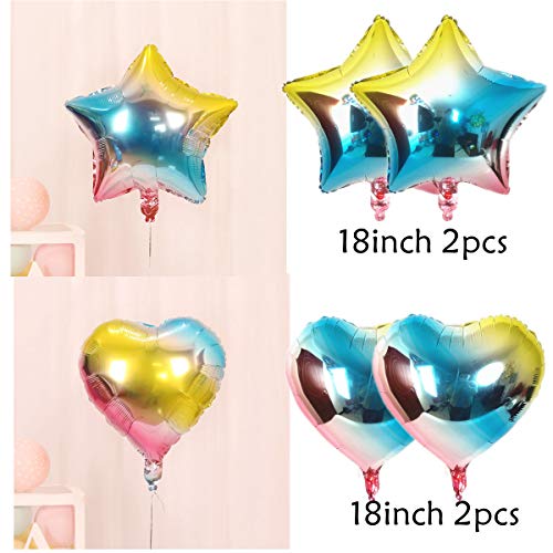 Juego de decoración para el 24 cumpleaños para mujeres y hombres, arcoíris, decoración de cumpleaños, 24 años, para mujeres, 24 globos con guirnalda Happy Birthday para Gender Reveal hombre y mujer