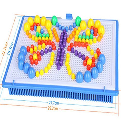 Juego de puzle creativo de 296 piezas con forma de seta, juguetes educativos para niños (colores al azar)