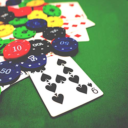 Juegos Poker Casino Chips Casino de fichas de póquer fichas de póquer casino póquer con fichas de juego Fichas de Texas Hold'em para contar marcadores matemáticos aprender fichas de póquer 100 piezas