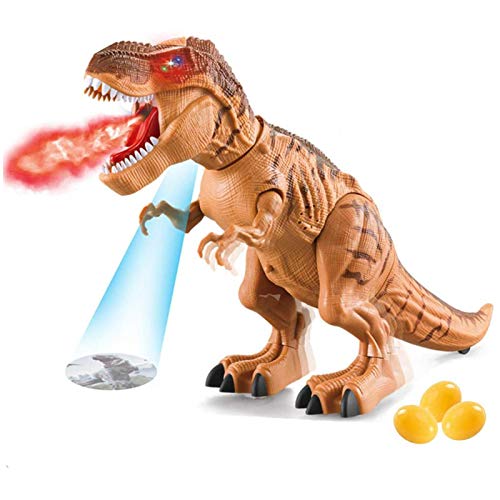 Juguete de dinosaurio electrónico para niños, juguete educativo para niños y niñas, spray de niebla de agua, proyección 3D, huevos ponidos, ojos brillantes y rugidos