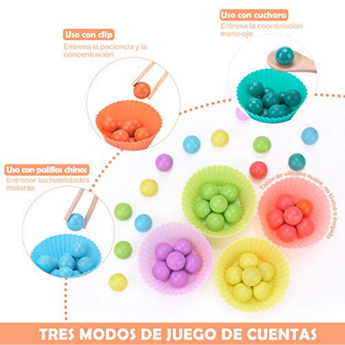 Juguete Educativo de Primera Infancia para Crear Multiples Combinacones, Creativo Juguete Educativo para Niños y Padres, Educación Temprana Rompecabezas Manos Cerebro Entrenamiento