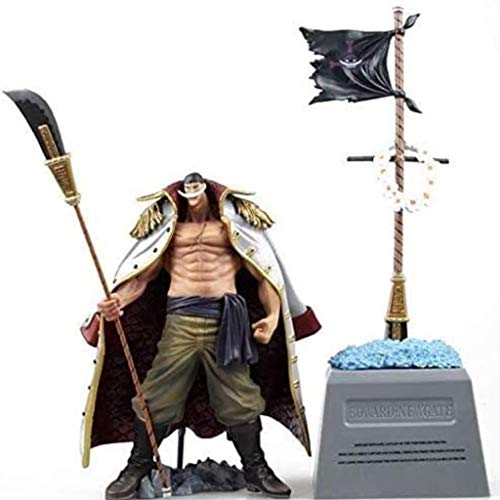 Juguetes JKMQA Rey de robo por favor ver la figura animada - Rey de los Piratas de cuatro emperador blanco Grupo lápida barba + modelo de caja vertical de edad de los juguetes - hijos de Marvel recogi