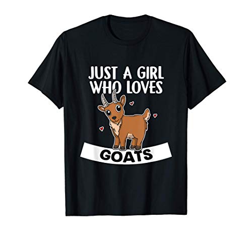 Just A Girl Who Loves Goats Granjero Disfraz De Cabra Camiseta