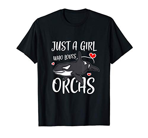 Just A Girl Who Loves Orcas Disfraz De Ballena Asesina Camiseta