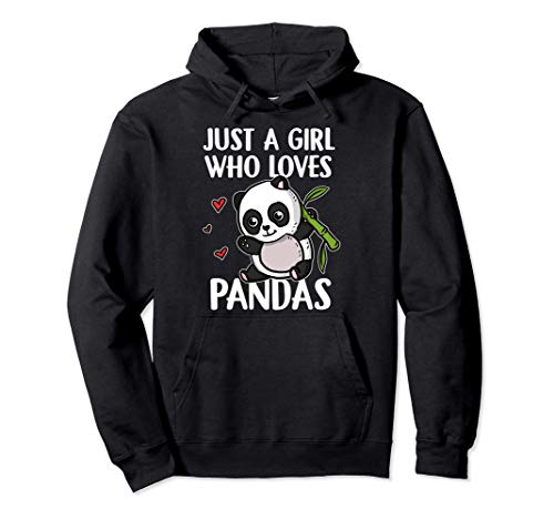 Just A Girl Who Loves Pandas Lindo Disfraz De Panda Sudadera con Capucha