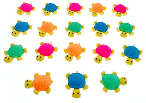 JZK 18 x Tortuga Borrador lápiz Set lápiz Gomas borrar Lindos Regalos para Fiesta cumpleaños niños Festival año Nuevo Navidad Regalo Juguete