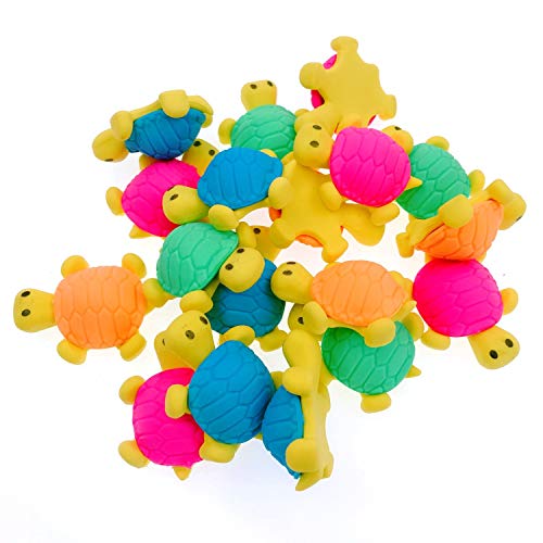 JZK 18 x Tortuga Borrador lápiz Set lápiz Gomas borrar Lindos Regalos para Fiesta cumpleaños niños Festival año Nuevo Navidad Regalo Juguete