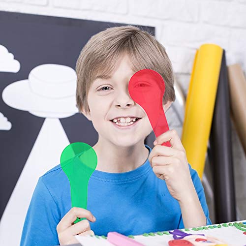 KATOOM Paletas de Colores 6 Piezas, Lentes de Mezcla translúcidas Recursos de Aprendizaje primarios para niños Estudiar Ciencias Educación Escolar temprana (Rojo Amarillo Azul Verde Naranja Púrpura)