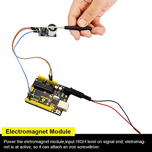 KEYESTUDIO Módulo de Electroimán Proyectos de DIY Herramientas para Arduino Mega2560 R3