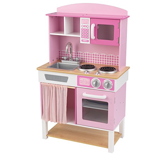 KidKraft 53198 Cocina de juguete Home Cookin' de madera para niños - Rosa