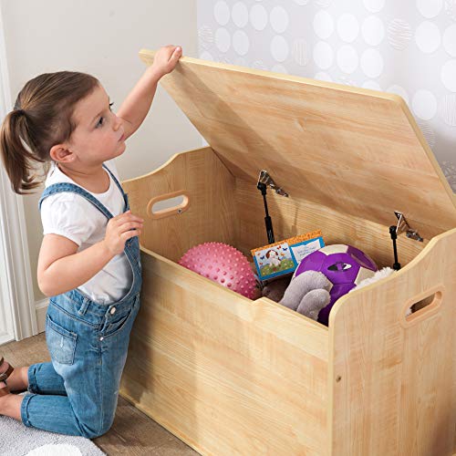 KidKraft Austin Baúl con Tapa para almacenaje de Juguetes, Muebles para Salas de Juego y Dormitorio de niños, Marrón (Madera), 77,6 x 46,4 x 49,8 cm , color/modelo surtido