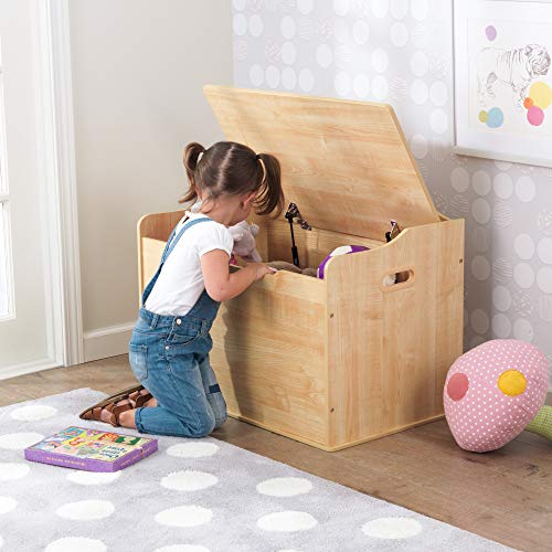 KidKraft Austin Baúl con Tapa para almacenaje de Juguetes, Muebles para Salas de Juego y Dormitorio de niños, Marrón (Madera), 77,6 x 46,4 x 49,8 cm , color/modelo surtido