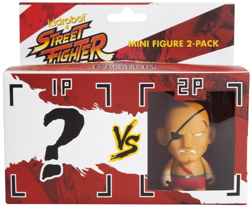 Kidrobot Street Fighter Sagat Mini Figure, 2-Pack