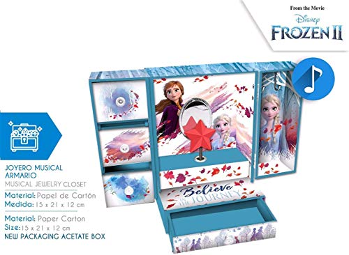 Kids Euroswan- Joyero Armario Musical Frozen 2, Multicolor, Talla Única (WD20736)