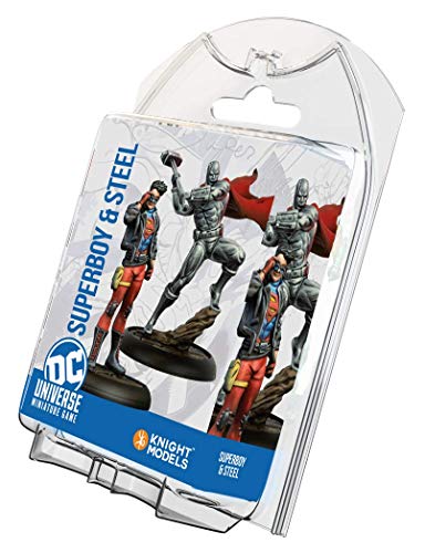 Knight Models Juego de Mesa - Miniaturas Resina DC Comics Superheroe - Superboy & Steel