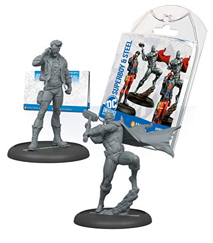 Knight Models Juego de Mesa - Miniaturas Resina DC Comics Superheroe - Superboy & Steel