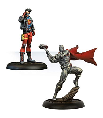 Knight Models Juego de Mesa - Miniaturas Resina DC Comics Superheroe - Superboy & Steel