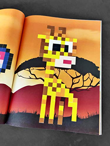 La Manufacture du Pixel – Libro de mosaicos autoadhesivos con número – Animales Mignons – Pixel Art, ocio creativo, Mosaico y divertido.