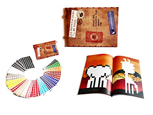 La Manufacture du Pixel – Libro de mosaicos autoadhesivos con número – Animales Mignons – Pixel Art, ocio creativo, Mosaico y divertido.