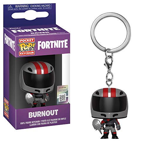 Last Level- Pocket Llavero Pop Fortnite. Burnout, Multicolor (Funko 1)