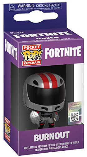 Last Level- Pocket Llavero Pop Fortnite. Burnout, Multicolor (Funko 1)