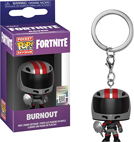 Last Level- Pocket Llavero Pop Fortnite. Burnout, Multicolor (Funko 1)