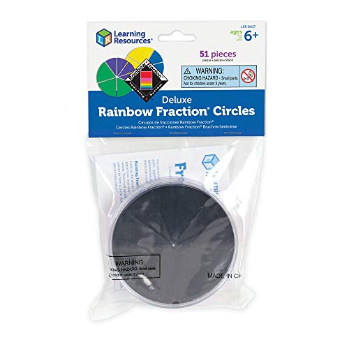 Learning Resources- Círculos Rainbow Fraction Deluxe, Color (LER0617)