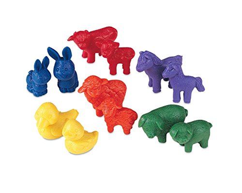 Learning Resources- Figuras de Animales de la Granja Friendly Farm (Set de 144), Color (LER0187)