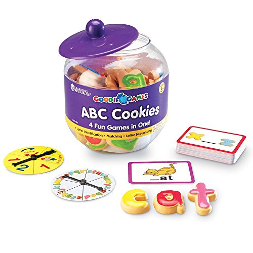 Learning Resources- Galletas del Alfabeto ABC Cookies de Goodie Games, Color (LER1183)