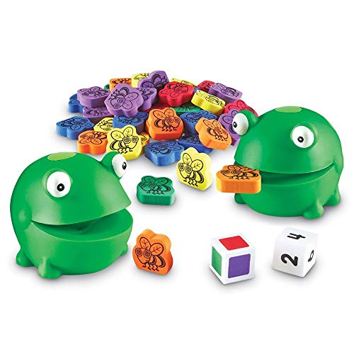 Learning Resources- Juego para desarrollar Las Habilidades motoras Finas Froggy Feeding Fun, Color (LER5072)